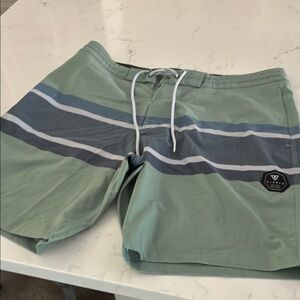 Men's Green and blue Swim Shorts